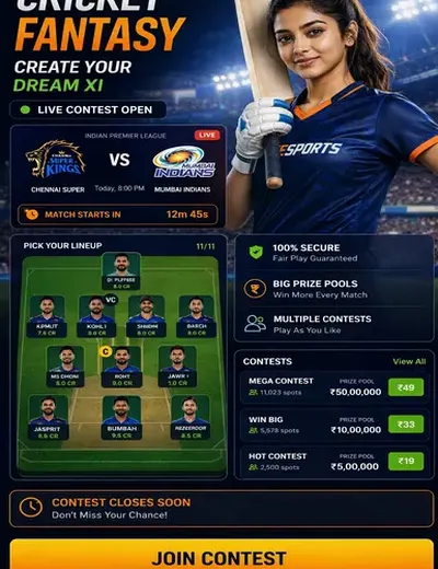 Xwin55 (xwin 55) fantasy cricket & matchday visual 3